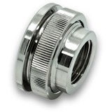 EKWB EK-AF Pass-Through G1/4 - Nickel, Connecteur Argent/nickel