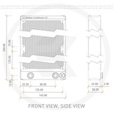 EKWB EK-CoolStream CE 280 (double), Radiateur Noir