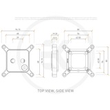 EKWB EK Quantum Magnitude D-RGB - 20xx Nickel + Acetal, Refroidisseur CPU Noir