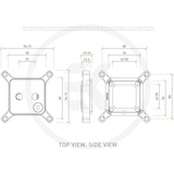 EKWB EK-Quantum Magnitude D-RGB - 20xx Nickel + Plexi, Refroidisseur CPU Argent/transparent