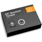 EKWB EK-Quantum Torque 6-Pack HDC 14 - Nickel Black, Connexion Argent/Noir