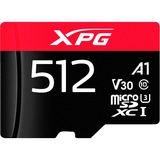 ADATA ADATA microSD 512Go XPG Game UHS-I U3, Carte mémoire Noir/Rouge