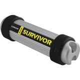 Corsair Flash Survivor 128 Go, Clé USB Argent/Noir, CMFSV3B-128GB