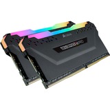 Corsair Vengeance RGB PRO 32 Go DDR4-3600 (2x 16 Go) mémoire vive Noir, CMW32GX4M2Z3600C18, XMP 2.0