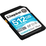 Kingston Canvas Go! Plus 512 Go SDXC, Carte mémoire Noir, UHS-I U3, Class 10, A2