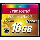 Transcend Carte CompactFlash 16 Go, Carte mémoire Noir