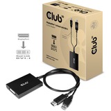 Club 3D Adaptateur actif DisplayPort vers DVI-I double liaison Noir, Adaptateur actif DisplayPort vers DVI-I double liaison