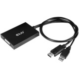 Club 3D Adaptateur actif DisplayPort vers DVI-I double liaison Noir, Adaptateur actif DisplayPort vers DVI-I double liaison