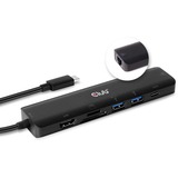 Club 3D CSV-1592 Hub 7-en-1 USB Type C, Station d'accueil Noir