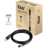 Club 3D Câble d'extension DisplayPort 1.4 HBR3 8K60Hz M/F Noir, 2 mètres, CAC-1022