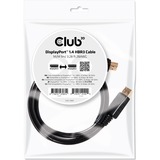 Club 3D DisplayPort 1.4 - DisplayPort 1.4 mâle-mâle, Câble Noir, 1 mètre