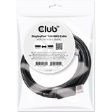 Club 3D DisplayPort 1.4 - DisplayPort 1.4 mâle-mâle, Câble Noir, 2 mètres