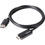 Club 3D DisplayPort 1.4 > HDMI 2.0b Actif, Câble Noir, 2 mètres