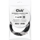 Club 3D Mini DisplayPort - DisplayPort 1.2, Câble Noir, 2 mètres