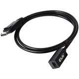Club 3D Mini DisplayPort > DisplayPort 1.4 (mâle), Câble d'extension Noir, 0,1 mètre