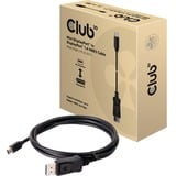 Club 3D Mini DisplayPort > Displayport 1.4 HBR3, Câble Noir, 2 mètres