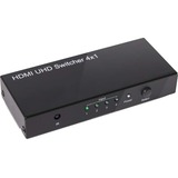 Club 3D Switchbox HDMI 2.0 UHD 4 ports, Switch HDMI Noir, CSV-1370