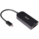 Club 3D USB-C 3.2 Gen1 > RJ-45 2.5Gbps, Adaptateur Noir, 0,16 mètres