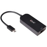 Club 3D USB-C 3.2 Gen1 > RJ-45 2.5Gops, Adaptateur Noir, 0,16 mètres