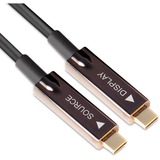 Club 3D USB-C Gen 2 optique actif A/V unidirectionnel, mâle-mâle, Câble Noir, 20 mètres