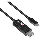 Club 3D USB-C > DisplayPort 1.4 , Câble Noir, 1,8 mètre