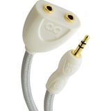 Audioquest FLX-Mini 3.5mm vers 2x 3.5mm, Adaptateur Blanc