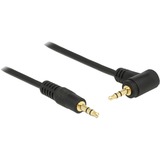 DeLOCK 3,5 mm mâle > 3,5 mm mâle, Câble Noir, 0,5 mètre