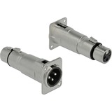 DeLOCK Module de type D Fiche XLR > Prise XLR Argent