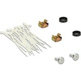 DeLOCK 43315 baie de branchements 0.5U, Panneau de brassage Gris, RJ-45, LSA, Blanc, Métal, Montage de rack, 0.5U, 482,6 mm