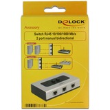 DeLOCK 87673 hub & concentrateur 1000 Mbit/s Noir, Gris, Switch Gris/Noir, RJ-45, 1000 Mbit/s, Noir, Gris, Plastique, 68 mm, 112 mm