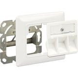 DeLOCK Keystone Wall Outlet 3 Port, Boîte Blanc