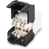 Digitus DN-93502 Module Keystone, Module de Keystone Noir, Blanc, -10 - 50 °C, 30 mm, 20 mm, 25 mm, 90 mm