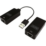 Digitus Prolongateur USB, Hub USB Noir, USB 2.0, jusqu'à 50 mètres