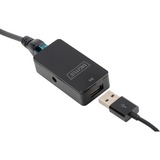 Digitus Prolongateur USB, Rallonge USB Noir, USB 2.0, jusqu'à 50 mètres