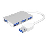 ICY BOX IB-Hub1402, Hub USB Argent, 4 ports USB 3.0