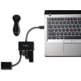 Kensington Concentrateur USB-C à 4 ports, Hub USB Noir, 2x USB 3.0 Typ-A | 2x USB 3.0 Typ-C 