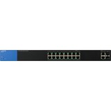 Linksys Commutateur Gigabit intelligent PoE+ à 18 ports (LGS318P), Switch Géré, Gigabit Ethernet (10/100/1000), Connexion Ethernet, supportant l'alimentation via ce port (PoE), Grille de montage, 1U