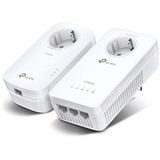 TP-Link TL-WPA8631P KIT Adaptateur réseau CPL 300 Mbit/s Ethernet/LAN Wifi Blanc 2 pièce(s) Blanc, 300 Mbit/s, IEEE 802.11a, IEEE 802.11ac, IEEE 802.11b, IEEE 802.11g, IEEE 802.11n, Type E / F, Gigabit Ethernet, 10,100,1000 Mbit/s, Wi-Fi 5 (802.11ac)