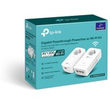 TP-Link TL-WPA8631P KIT Adaptateur réseau CPL 300 Mbit/s Ethernet/LAN Wifi Blanc 2 pièce(s) Blanc, 300 Mbit/s, IEEE 802.11a, IEEE 802.11ac, IEEE 802.11b, IEEE 802.11g, IEEE 802.11n, Type E / F, Gigabit Ethernet, 10,100,1000 Mbit/s, Wi-Fi 5 (802.11ac)