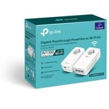 TP-Link TL-WPA8631P Kit AV1300 Gigabit Passthrough Powerline AC Wifi-kit, CPL Blanc, 2 pièces