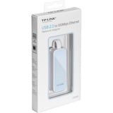 TP-Link UE200 Adaptateur réseau USB 2.0 vers Ethernet, Carte réseau Blanc, 10/100 Mbit/s