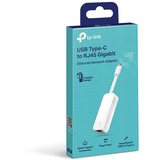 TP-Link USB Type-C vers RJ45 Gigabit Ethernet, Carte réseau Blanc