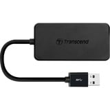 Transcend HUB2 Noir Hubs & concentrateurs, Hub USB Noir, USB 3.2 Gen 1 (3.1 Gen 1) Type-A, Noir, CE/FCC/BSMI/KC/RCM/EAC, USB, 5 V, 0.9 A