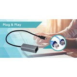 i-tec Adaptateur Gigabit Ethernet USB-C métallique, Adaptateur USB Gris, Avec fil, USB Type-C, Ethernet, 1000 Mbit/s, Gris
