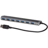 i-tec Chargeur métallique USB 3.0 à 7 ports, Hub USB USB 3.2 Gen 1 (3.1 Gen 1) Type-A, USB 3.2 Gen 1 (3.1 Gen 1) Type-A, 5000 Mbit/s, Argent, Métal, Secteur