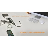 i-tec USB 3.0 Metal Charging HUB 7 Port, Hub USB 