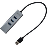i-tec USB 3.0 Metal HUB 3 Port + Gigabit Ethernet Adapter, Hub USB Anthracite