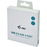 i-tec USB 3.0 Metal HUB 3 Port + Gigabit Ethernet Adapter, Hub USB Anthracite