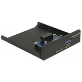 DeLOCK Panneau avant 3,5" USB 3.1 Gen 1 x USB Type-C + 1 x USB Type-A Noir