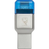 Kingston MobileLite Duo 3C, Lecteur de carte Argent, USB 3.1